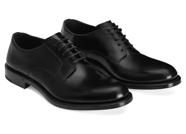 Dolce & Gabbana Brushed Lace-up Derby “Black” (A10879 A1203 80999) (2)