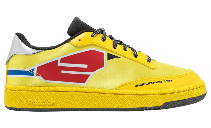 Reebok CLUB C Boldly Yellow / Coal / Silver Metallic