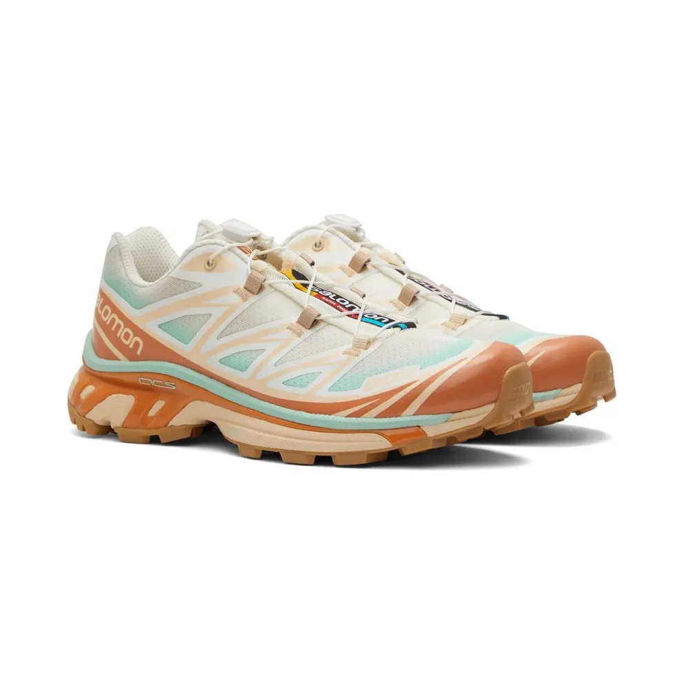 Salomon Beige & Orange XT-6 Skyline (L41629800)