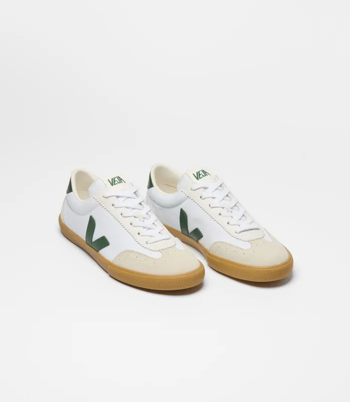 VEJA Volley canvas with vlakken – White (VO0121664A)
