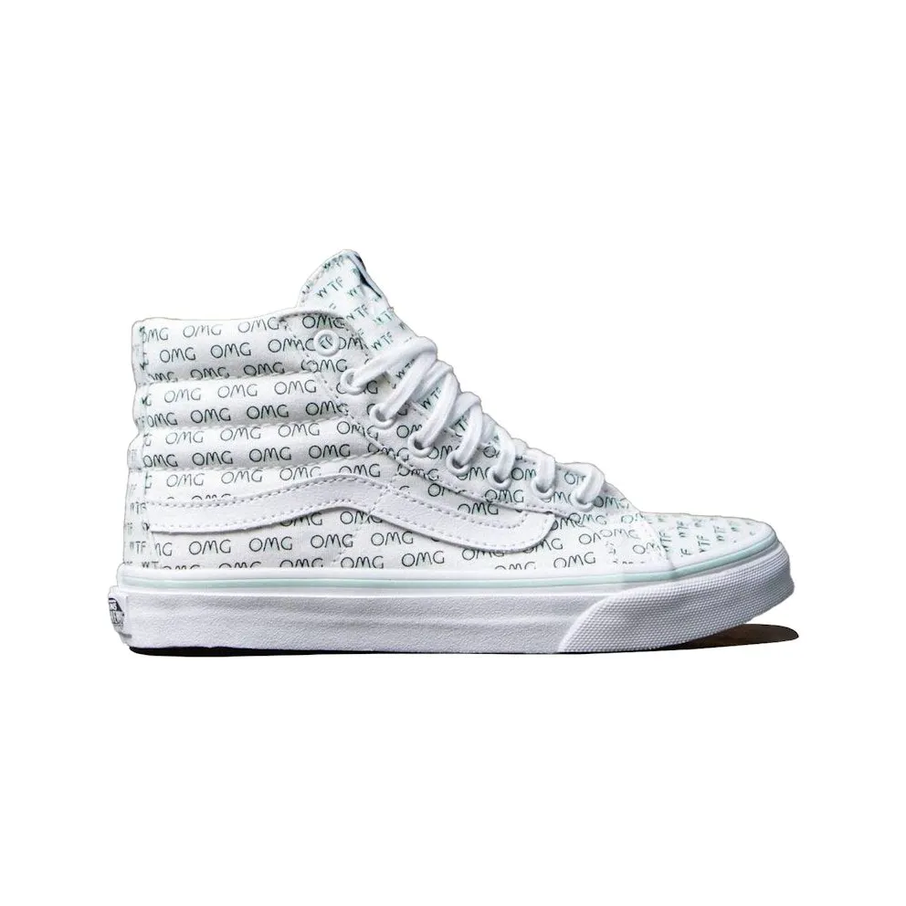 Vans Sk8-Hi Slim Sayings OMG White (VN02R2MUR)
