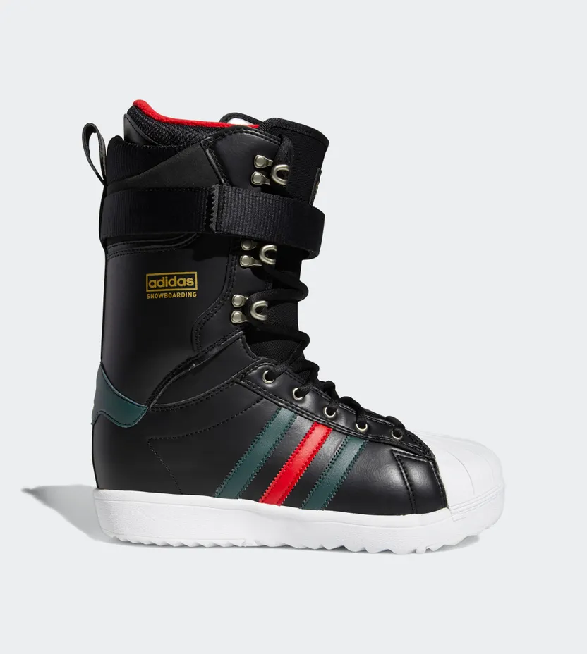 adidas Superstar ADV Snowboardschoenen Core Black / Mineral Green / Scarlet (EG9392)
