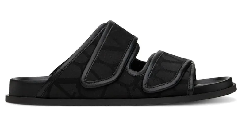 Valentino Garavani Toile Iconographe Sandals Black (4Y2S0H86 IDQ 0NO)