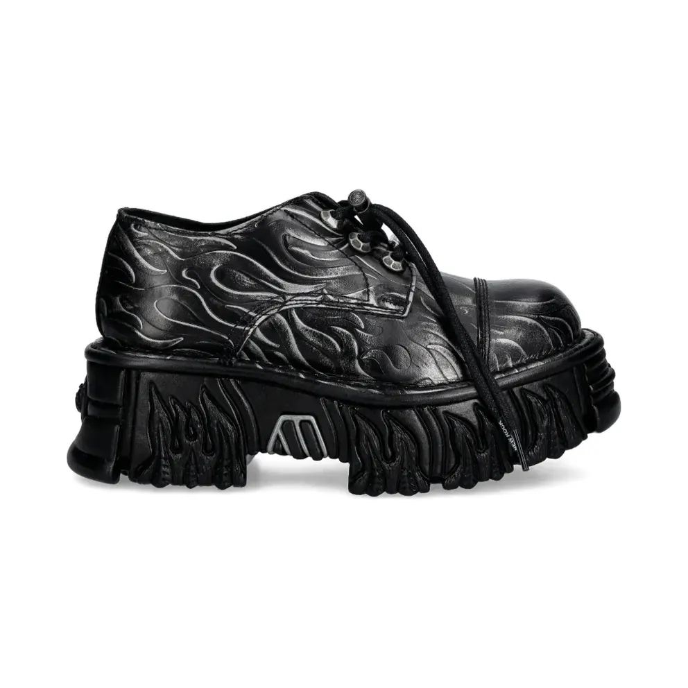 NEW ROCK mit Flammen-Print – Black (MMILI253CCT)