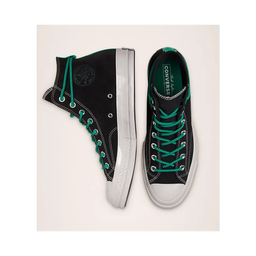 Converse Digital Terrain Chuck 70 High Top Black/court Green/pale Putty (170115C)