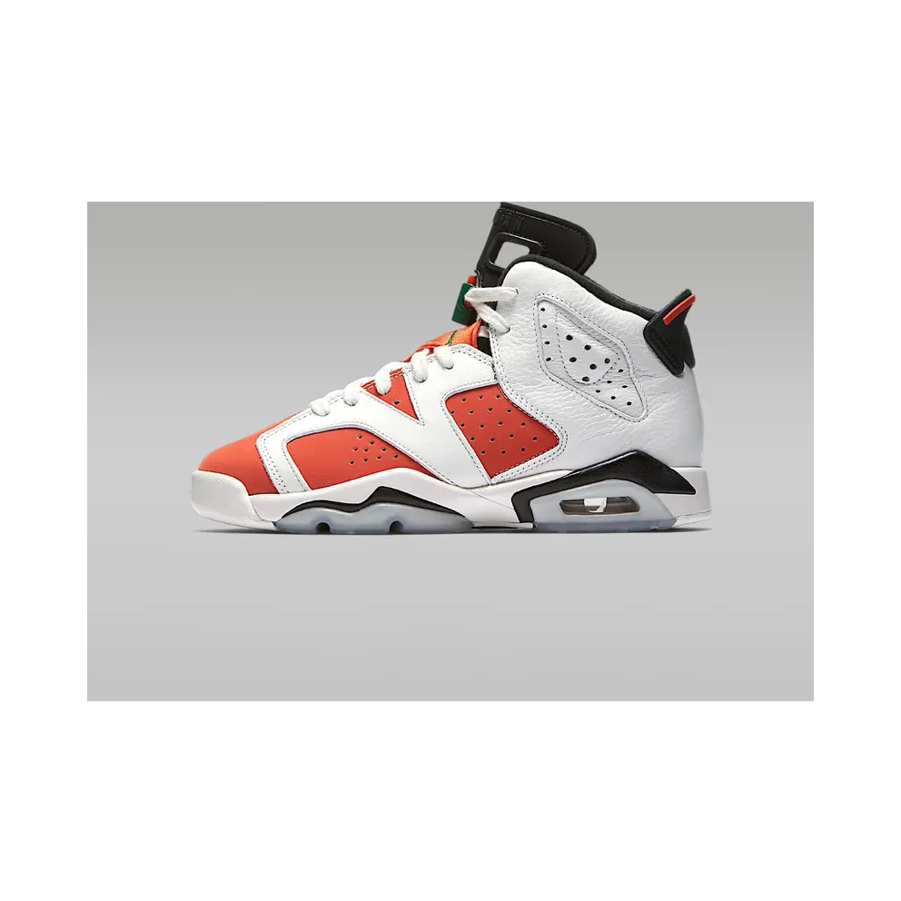 Jordan 6 Retro Gatorade Like Mike White (GS) Summit White/Team Orange-Black (384665-145)
