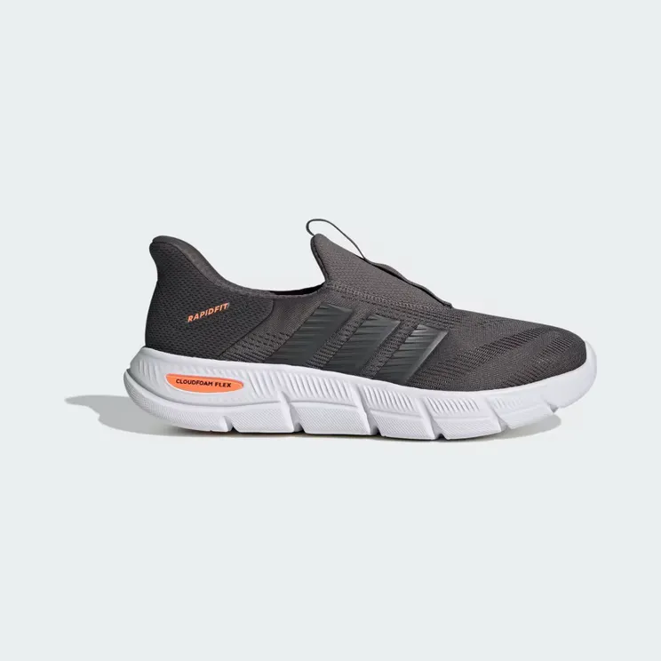 adidas Cloudfoam Flex Lounge Rapidfit “Charcoal / Carbon / Off White” (KK3488)