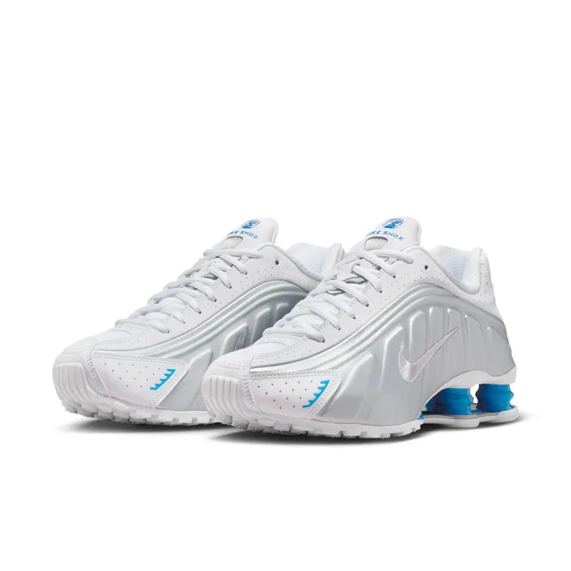 Nike Shox R4 White Blue Hero Silver (AR3565-105)