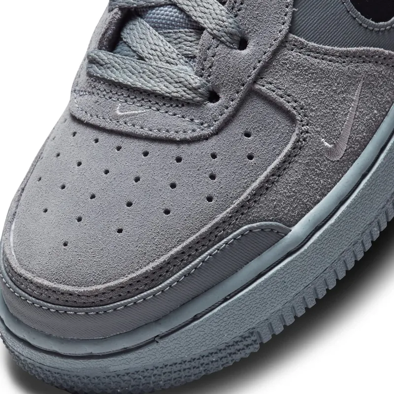 Nike Air Force 1 Low Cut Out Swoosh Smoke Grey (DQ1097-001)