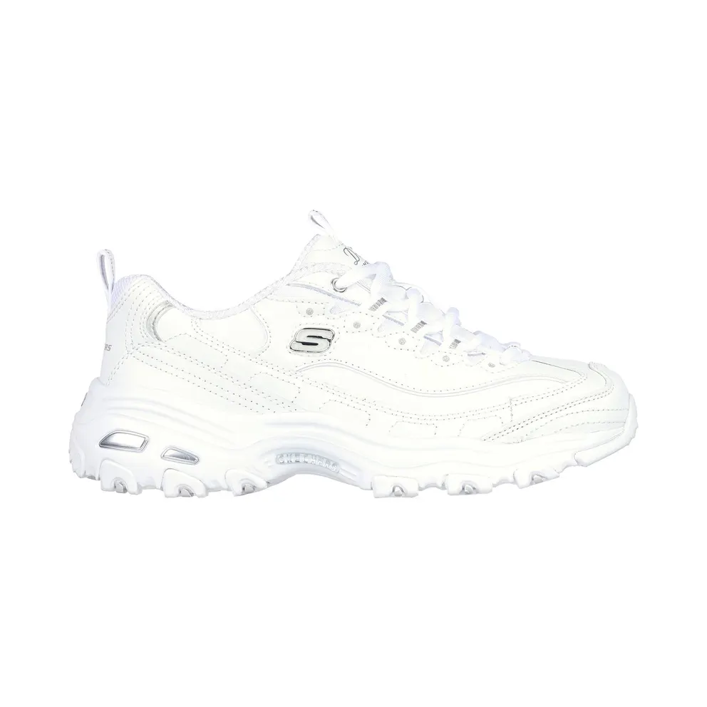 Skechers D’Lites – Fresh Start Sneaker Weiß/Silber