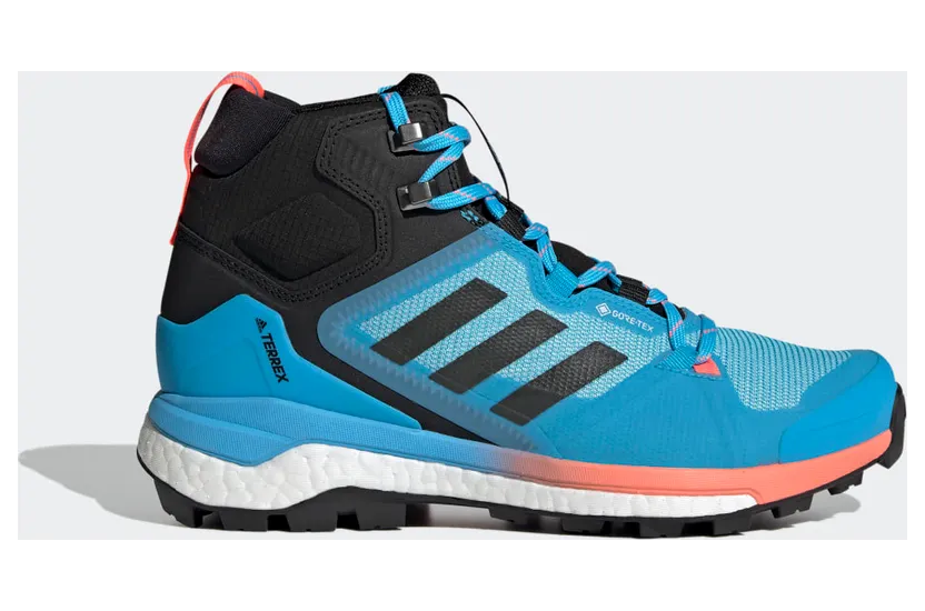 adidas TERREX Skychaser 2 Mid GORE-TEX Wanderschuh Sky Rush / Grey Six / Acid Red (GZ3037)
