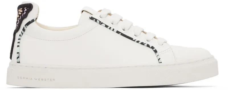 Sophia Webster White Leather Butterfly (SSS22108)