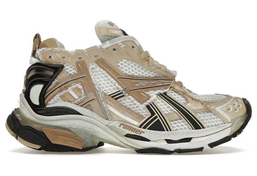Balenciaga Runner Beige / White / Black (677402W3RB39891)