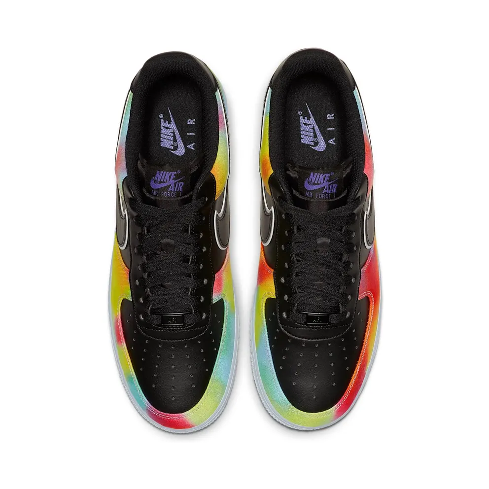 Nike Air Force 1 Low Tie-Dye Black Black/Multi-Color (CK0840-001)