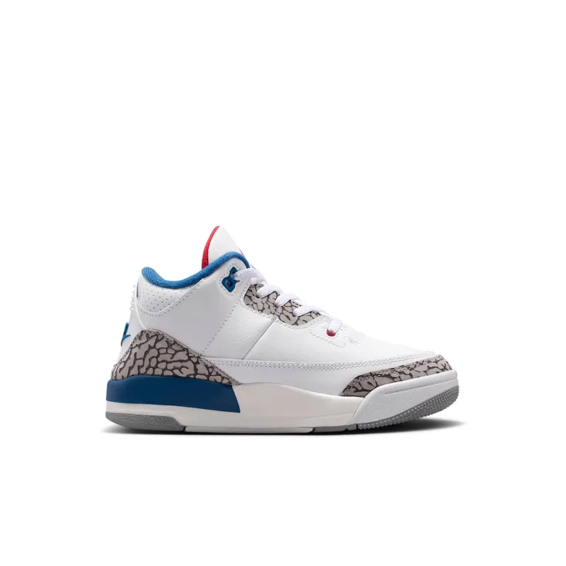 Jordan 3 Retro – True Blue – “White / True Blue / Cement Grey / Fire Red” (DM0966-104)