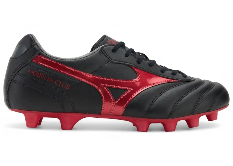 Mizuno Morelia II Club FG Black Morelia 40th Red Black Sand (P1GA250800)