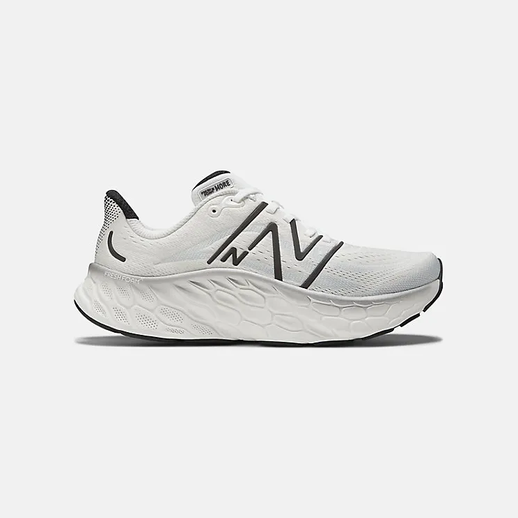 New Balance Fresh Foam X More v4 White Black Metallic (MMORCW4)