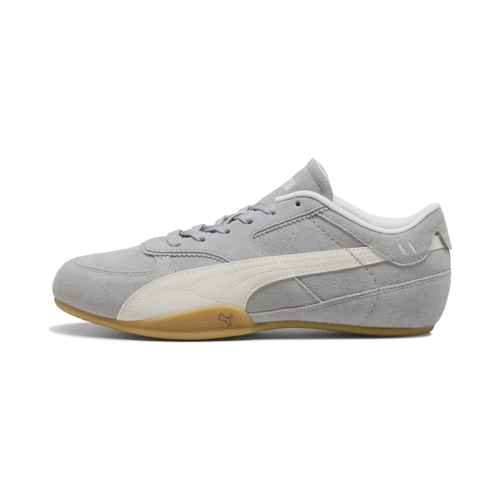 Puma Bella Mina Suède “Gray Echo / Gum” (407671_02)