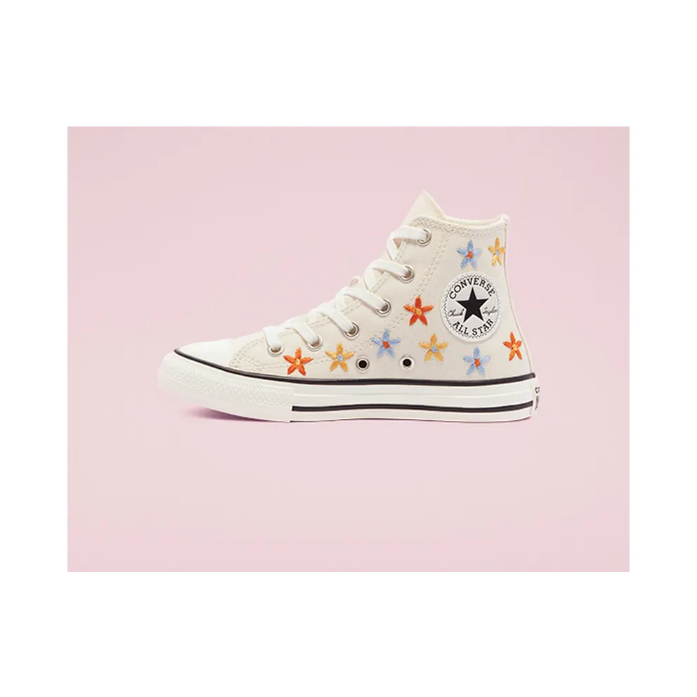 Converse Spring Flowers Chuck Taylor All Star High Top Natural Ivory/egret/black (671099C)