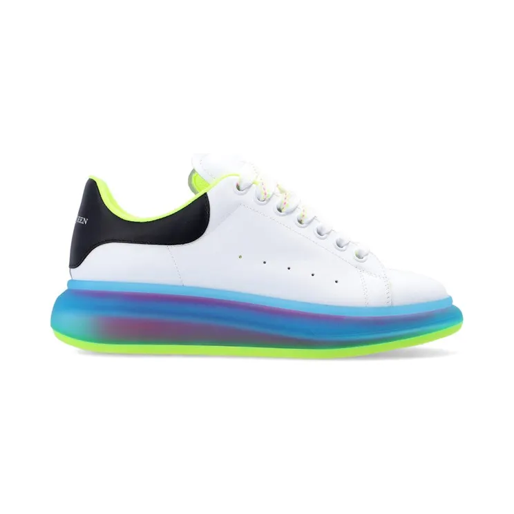 Alexander McQueen Oversized Transparent Sole White Iridescent (662657 WIBN3 9769)