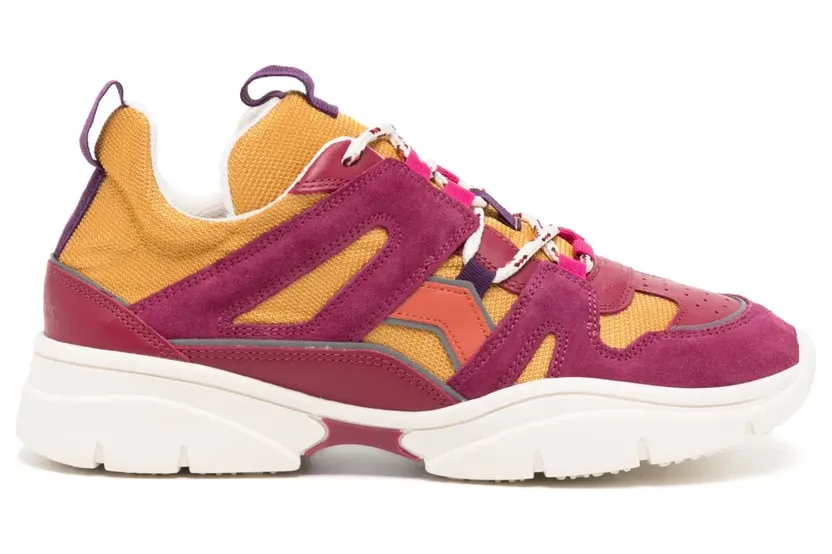 ISABEL MARANT Kindsay sneakers met vlakken – Paars (BK0016FAA1E24S)