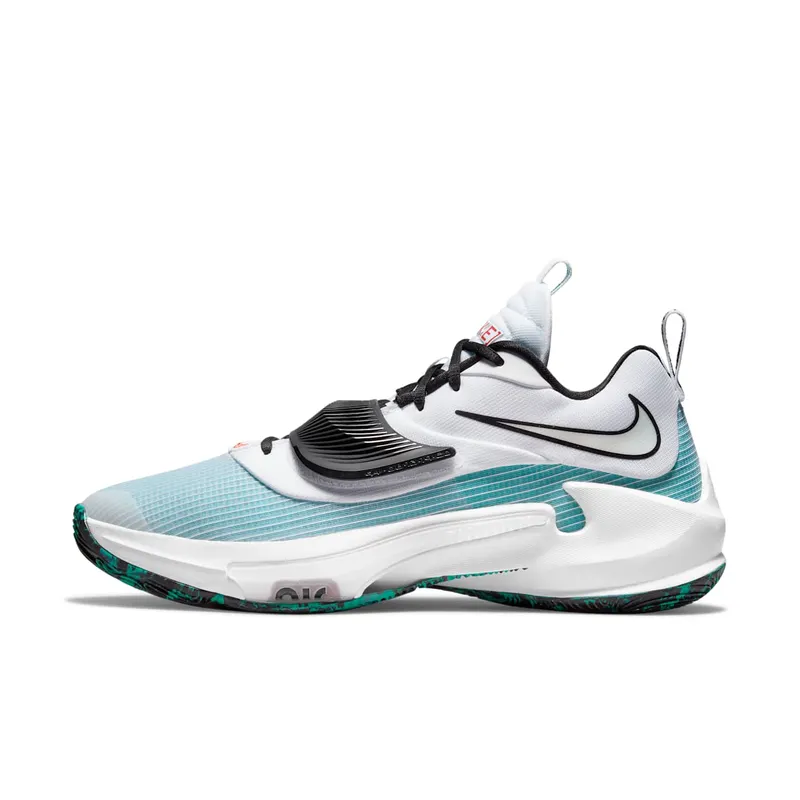 Nike Zoom Freak 3 “White / Clear Emerald / Total Orange / Black” (DA0694-101)