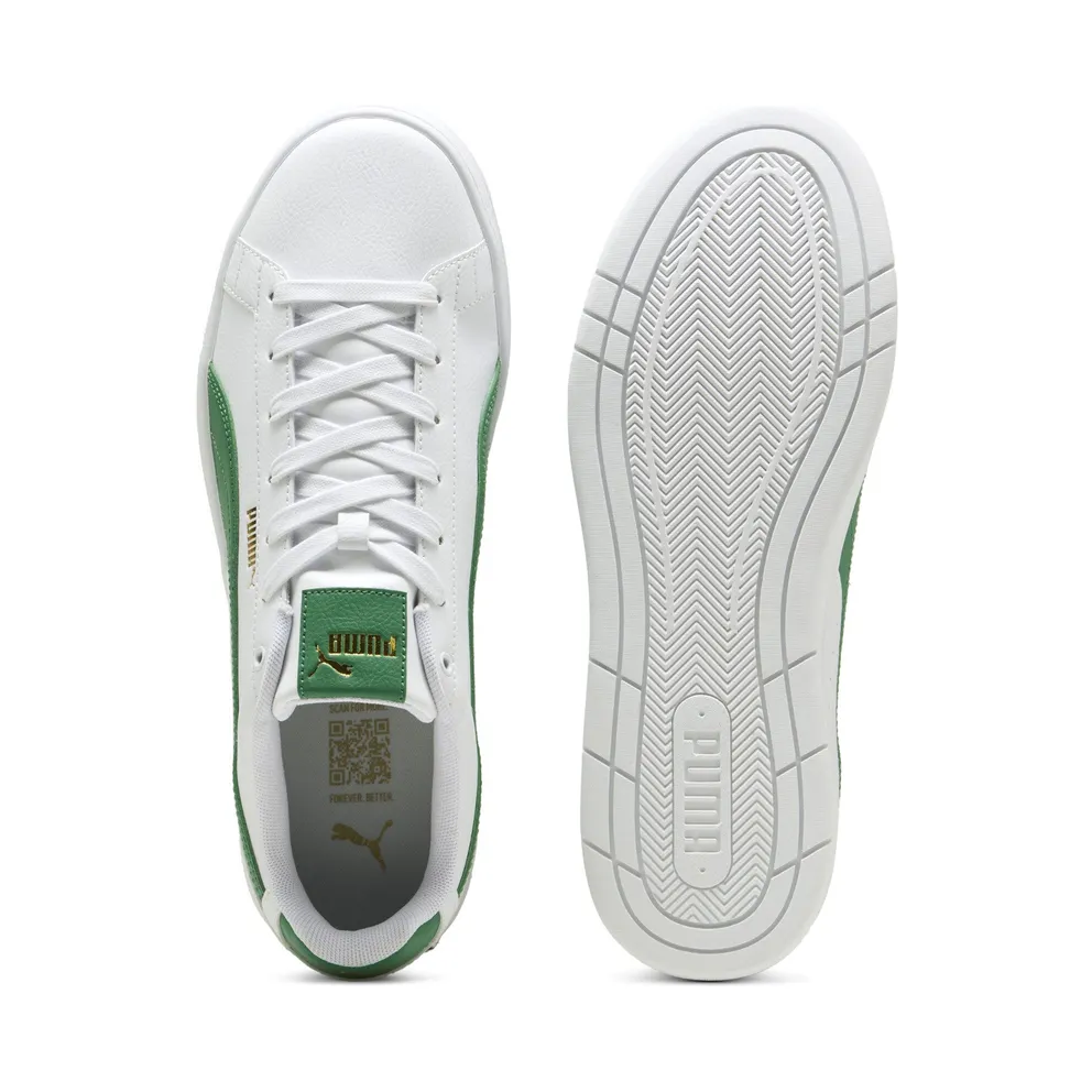 Puma Court Classico “Puma White / Archive Green / Puma Gold” (400284_02)