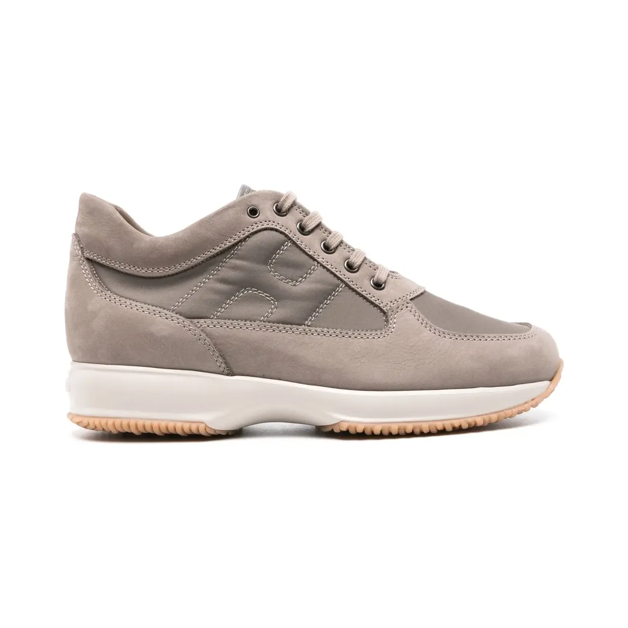 Hogan Interactive sneakers met vlakken – Beige (HXM00N00E10T1W)