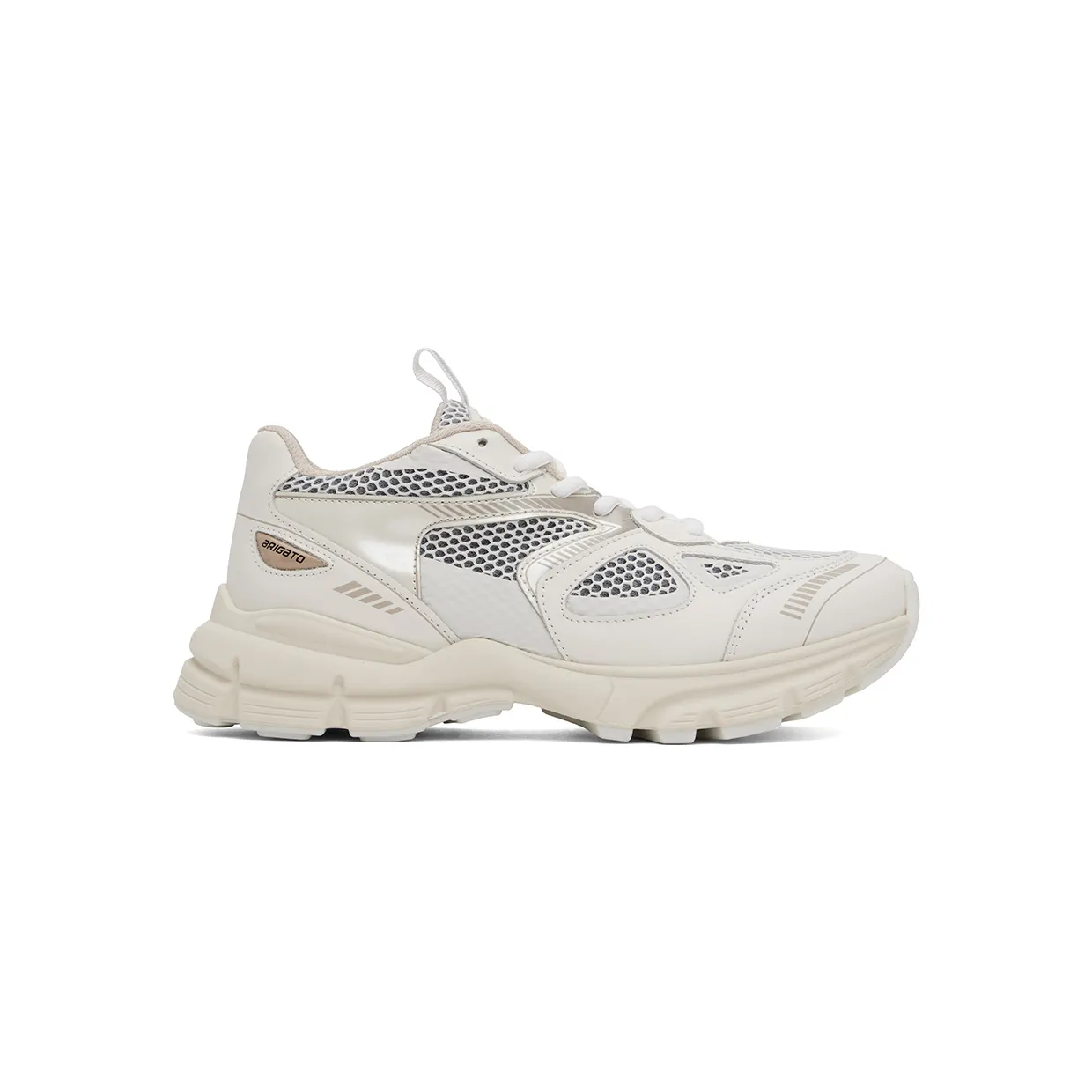 Axel Arigato White & Taupe Marathon Runner Sneakers (F0158042)
