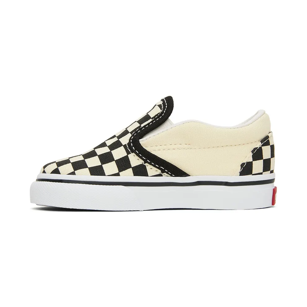 Vans Baby Black & Off-White Checkerboard Classic Slip-On (VN000EX8BWW1)