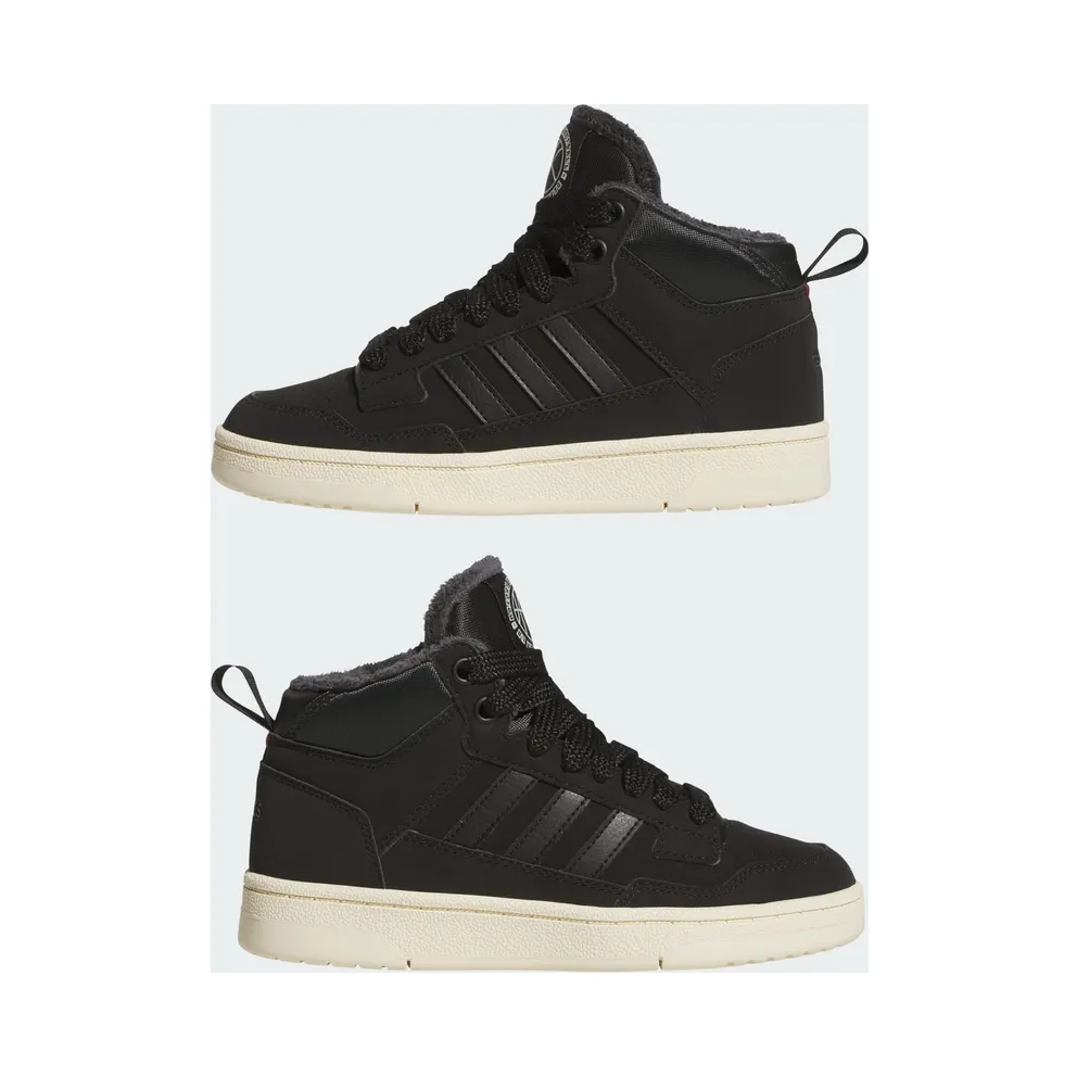 Adidas Rapid Court Mid Winterized Core Black / Carbon / Cream White (JR1027)