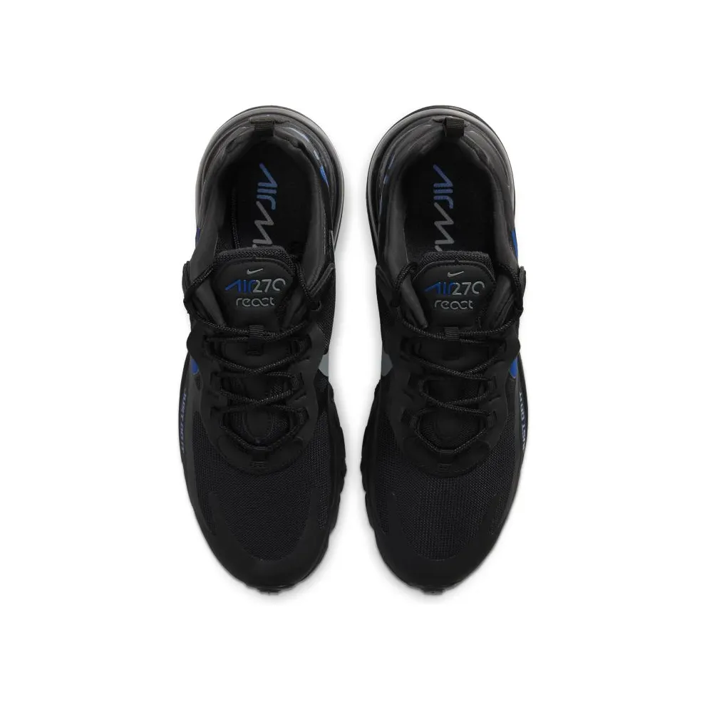 Nike Air Max 270 React Just Do It Black Black/Hyper Royal-Cool Grey-Blue Hero (CT2203-001)