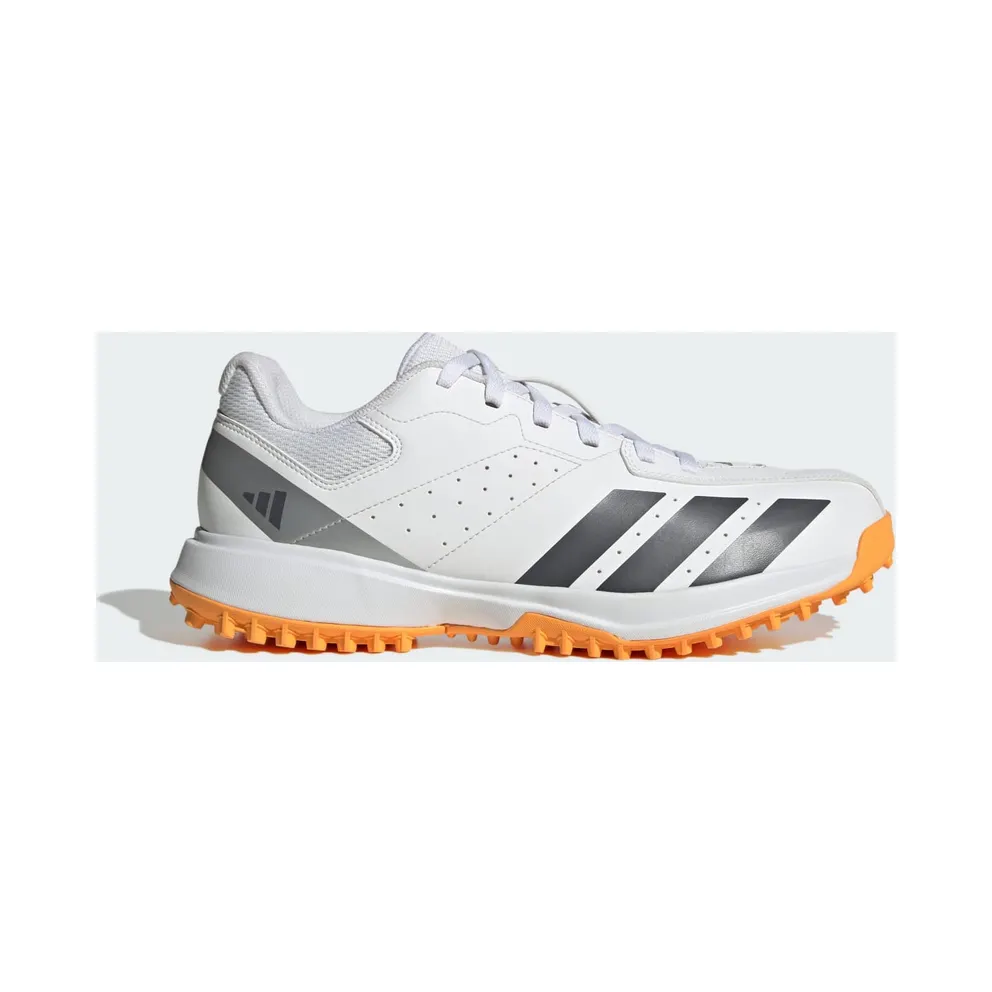 Adidas Howzat Spikeless Cricketschuhe Cloud White / Aurora Onix / Lucid Tangerine (JQ8547)