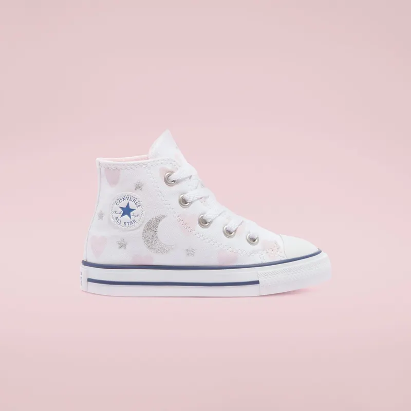 Converse My Wish Chuck Taylor All Star High Top White/pink/silver (771093C)