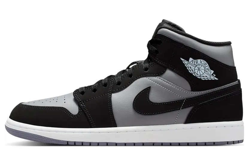 Nike Air Jordan 1 Mid “Black / Cool Grey / Light Armoury Blue” (IU7672-001)