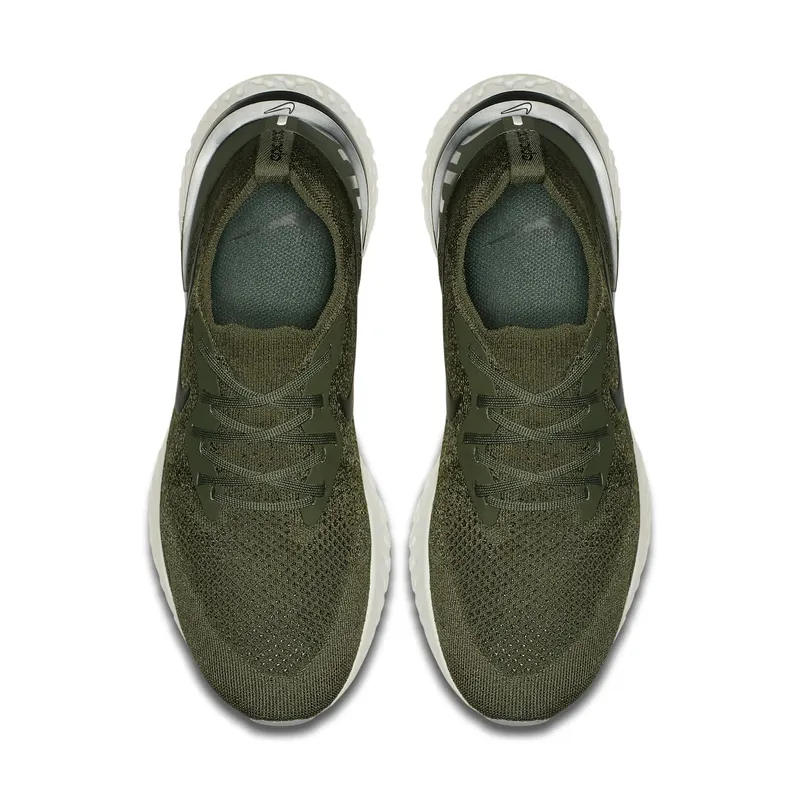 Nike Epic React Flyknit Cargo Khaki Cargo Khaki/Black-Camper Green (AQ0067-300)