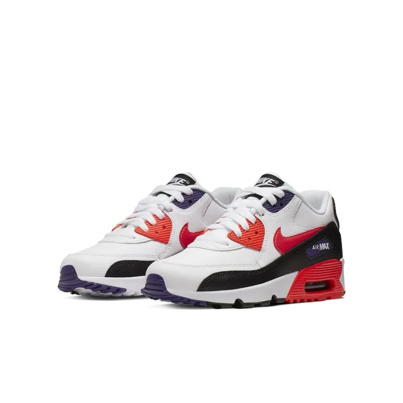 Nike Air Max 90 LTR White Crimson (GS) White/Crimson/Black (833412-117)