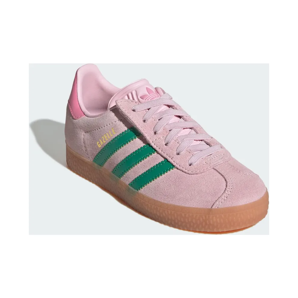 Adidas Gazelle Comfort Closure with Elastische Veters Kids Clear Pink / Court Green / Bliss Pink (JQ7837)