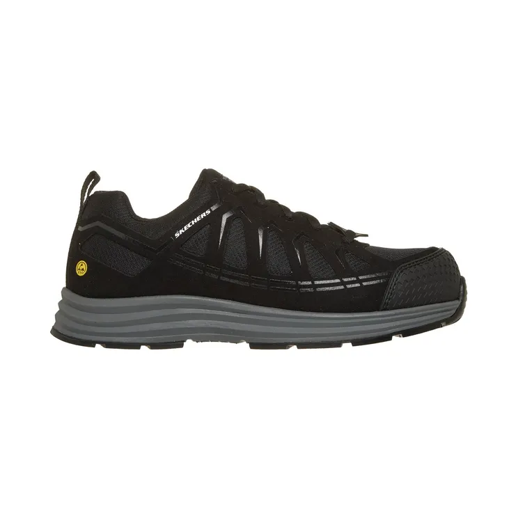 Skechers Work Malad II Comp Toe “Black” (200127ECBLK)