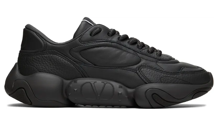 Valentino Garavani Black Bubbleback Low Sneakers (1Y2S0F08IAQ)