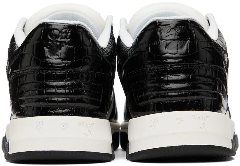 Off-White White & Black Croc ‘Out Of Office’ Sneakers (OWIA259F22LEA0030110)