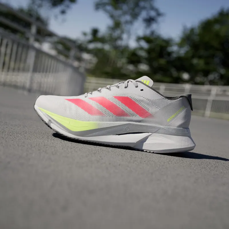 Adidas Adizero Boston 12 Dash Grey / Lucid Red / Lucid Lemon (JI4473)