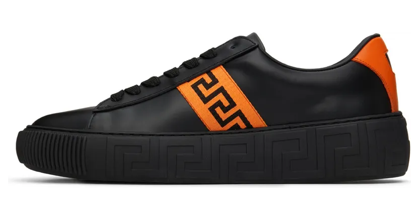 Versace White & Blue Greca Low-Top Sneakers (DSU8404 1A00775) (3)