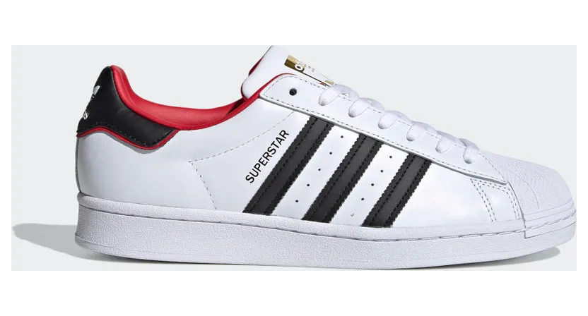 adidas SUPERSTAR Cloud White / Core Black / Scarlet (FW6384)