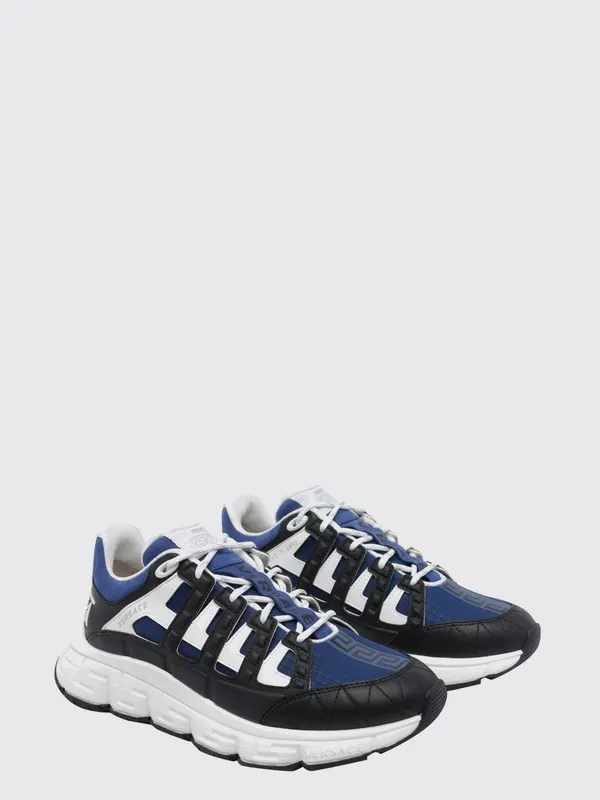 Versace Trigreca Leather and Nylon Blue (DSU80941A166666BJ70)
