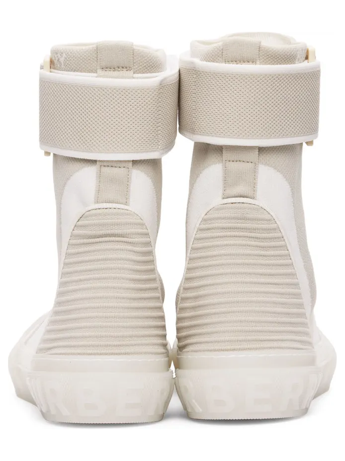 Burberry Beige Sub High Top Sneakers (8052334) (4)