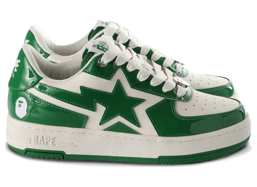 BAPE A Bathing Ape® met sterpatroon “White” (1L80291305)