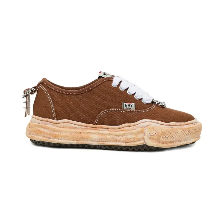 Maison Mihara Yasuhiro Baker Vintage Sole Canvas Low BONBOM Brown (C16FW705-BROWN)