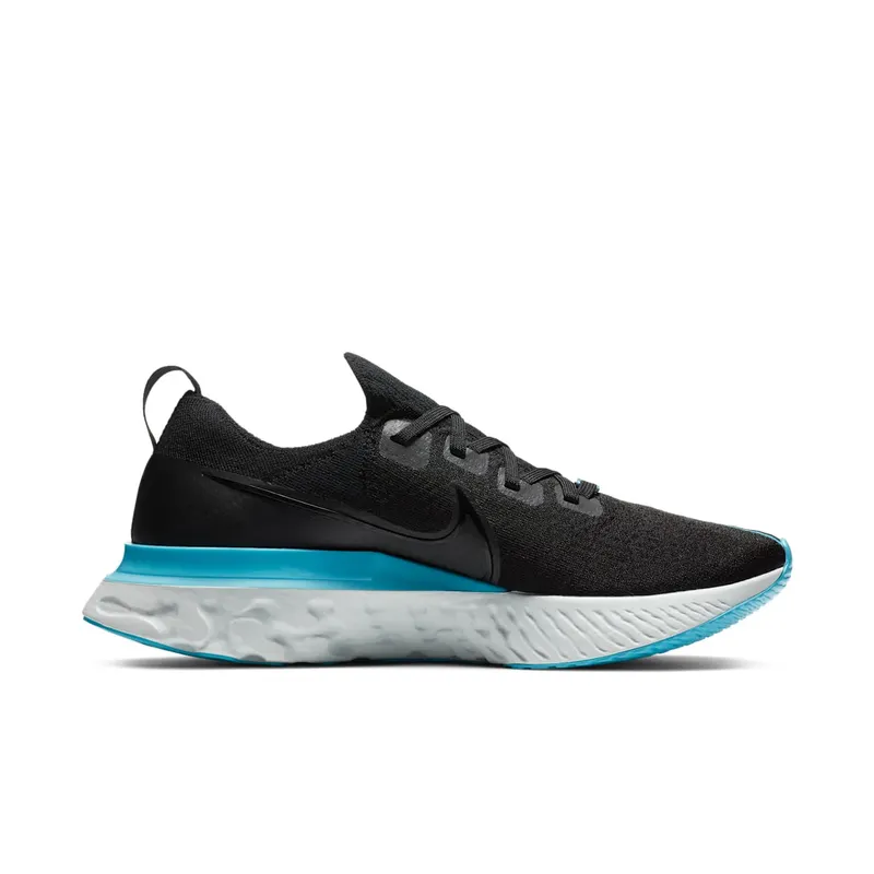 Nike React Infinity Run Flyknit ‘Fast City’ Black/Blue Fury/Pure Platinum/Photon Dust (CT1499-001)