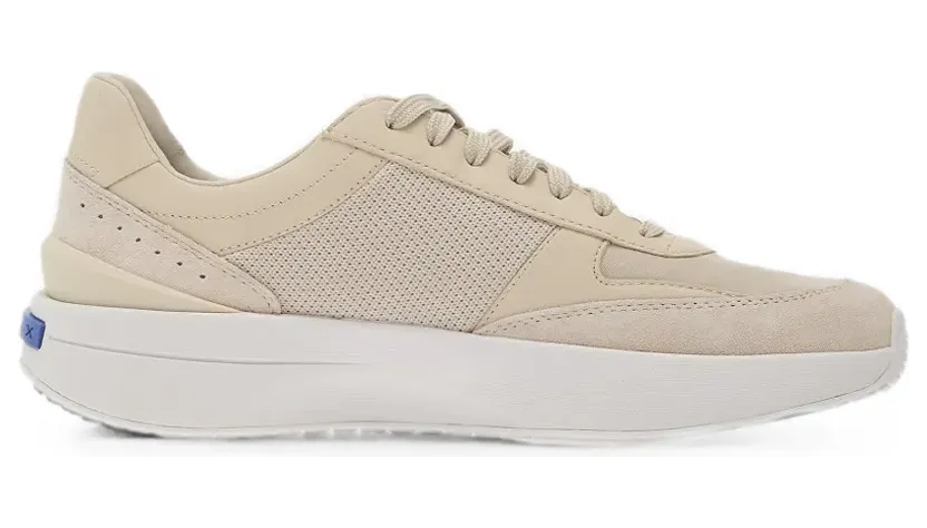 Geox Gxrn-01 sneakers met suède afwerking en vlakken – Beige (U656KA08514C1122)